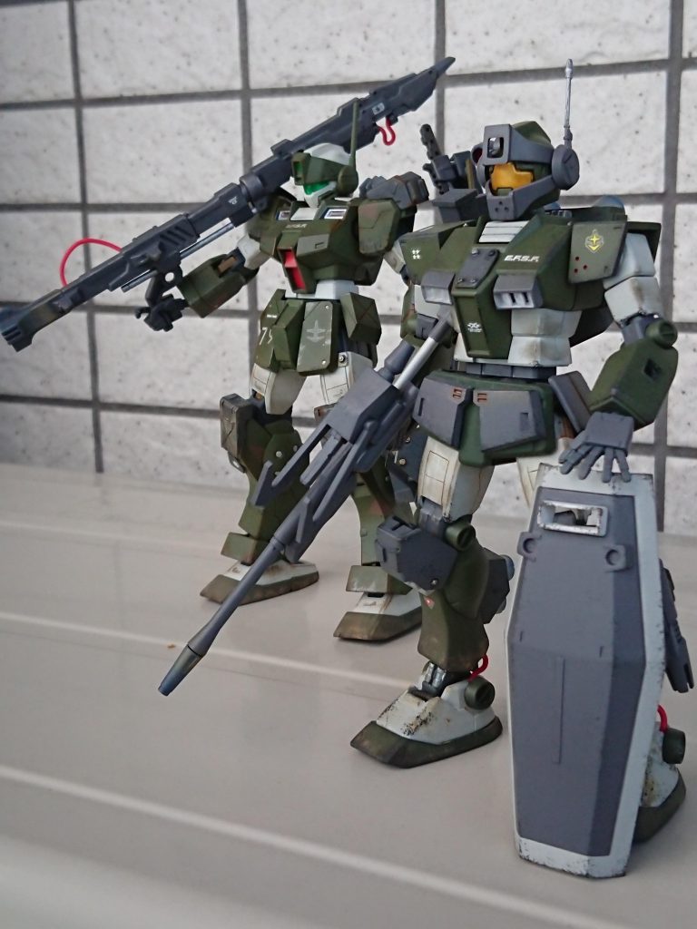 自然光3
僚機ジムスナイパーⅡとのツーショット。