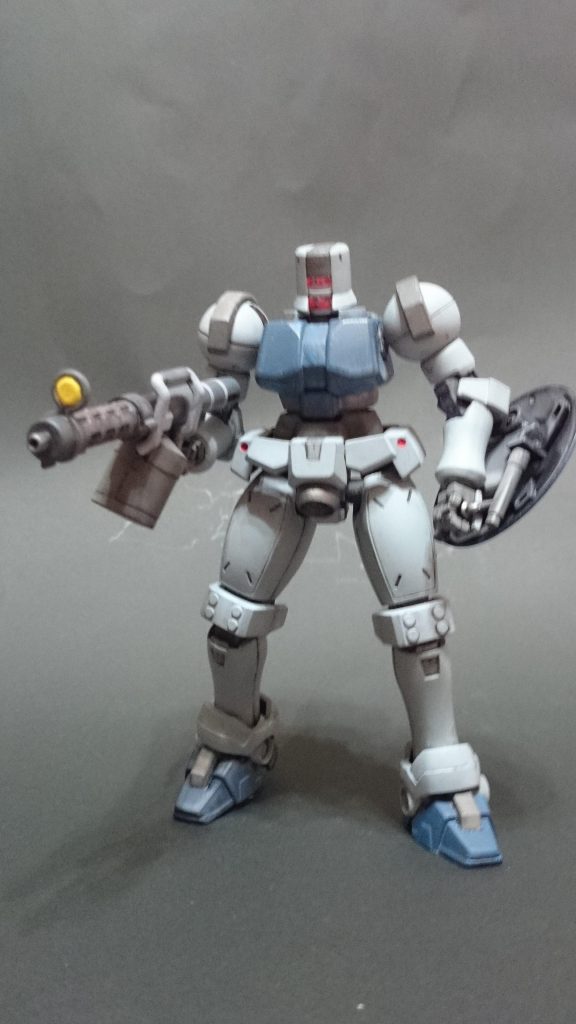 首を延長、足首を幅詰めしました。シタデルで塗装してプレミアムコートでフィニッシュ カラーリングはG3ポイ色調で。