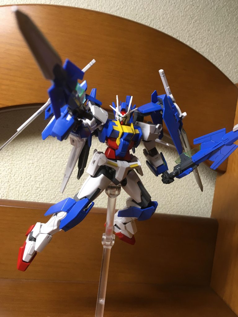 シールはそのまま貼っている...ようで足首のは貼ってないです。これはこれでこういうカラーリングってことにしよう...