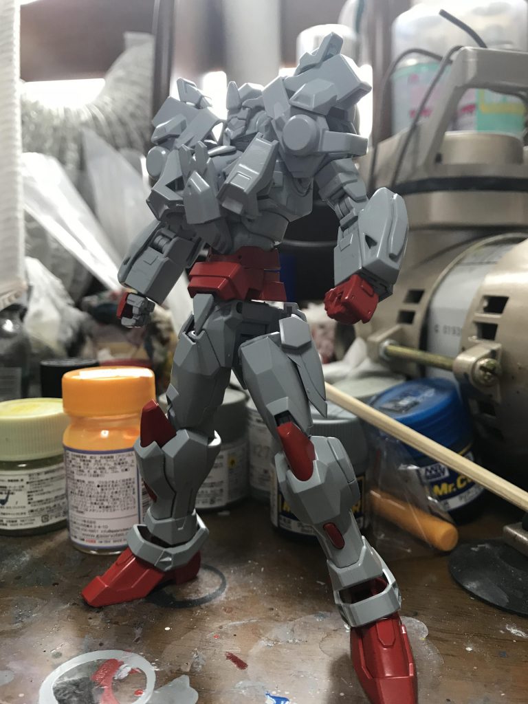 ここまでエアブラシで塗装して、他は筆塗りしました！