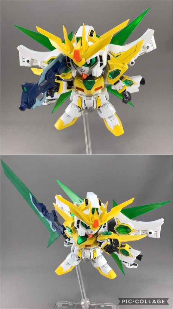 連結マシンガンと大型サーベルです。
手はビルドナックルです。