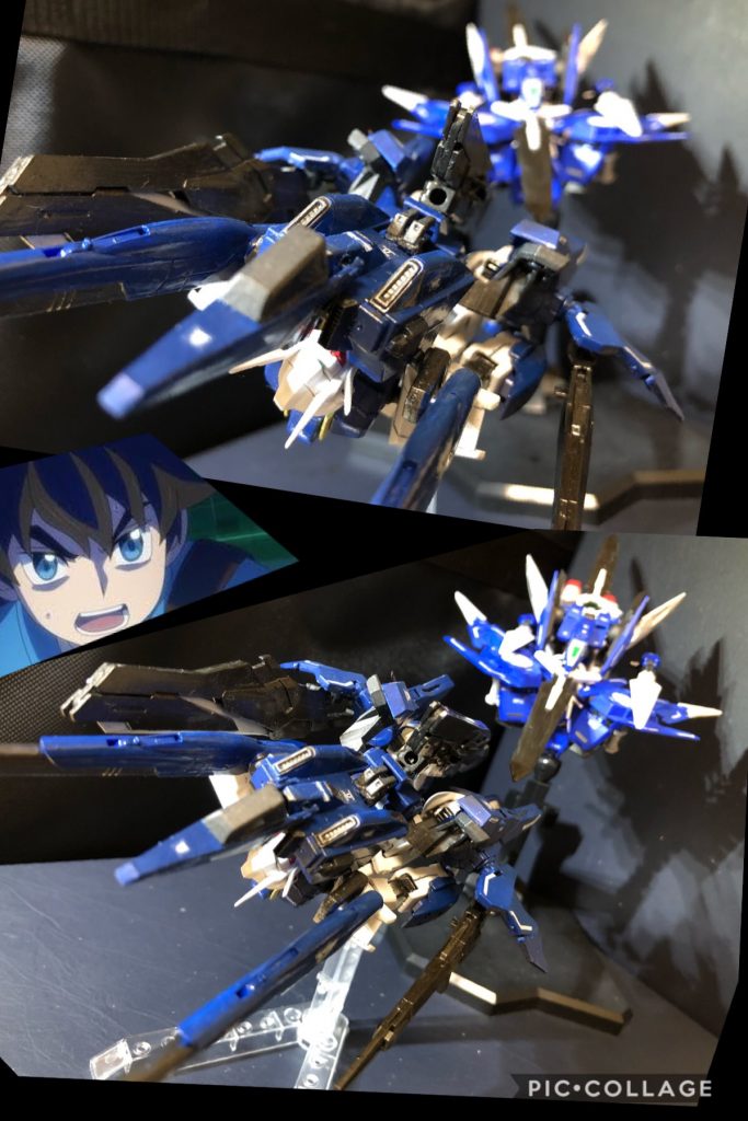 竜飛「龍王峡の中では、ビームを拡散し、無効化する粒子が充満している。龍王峡から離れろ!」
リク「はい!....!!ダブルオーダイバーエースが.....えっ!可変して追ってくる!」
竜飛「まだだ!まだ止まるなよ、少年!」