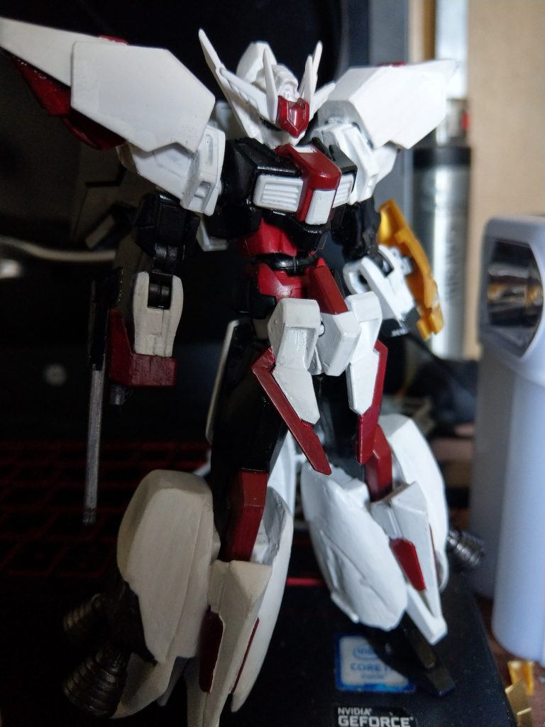 左腕の写真が無いのですがガントレットは騎士ユニコーンを使用しました。