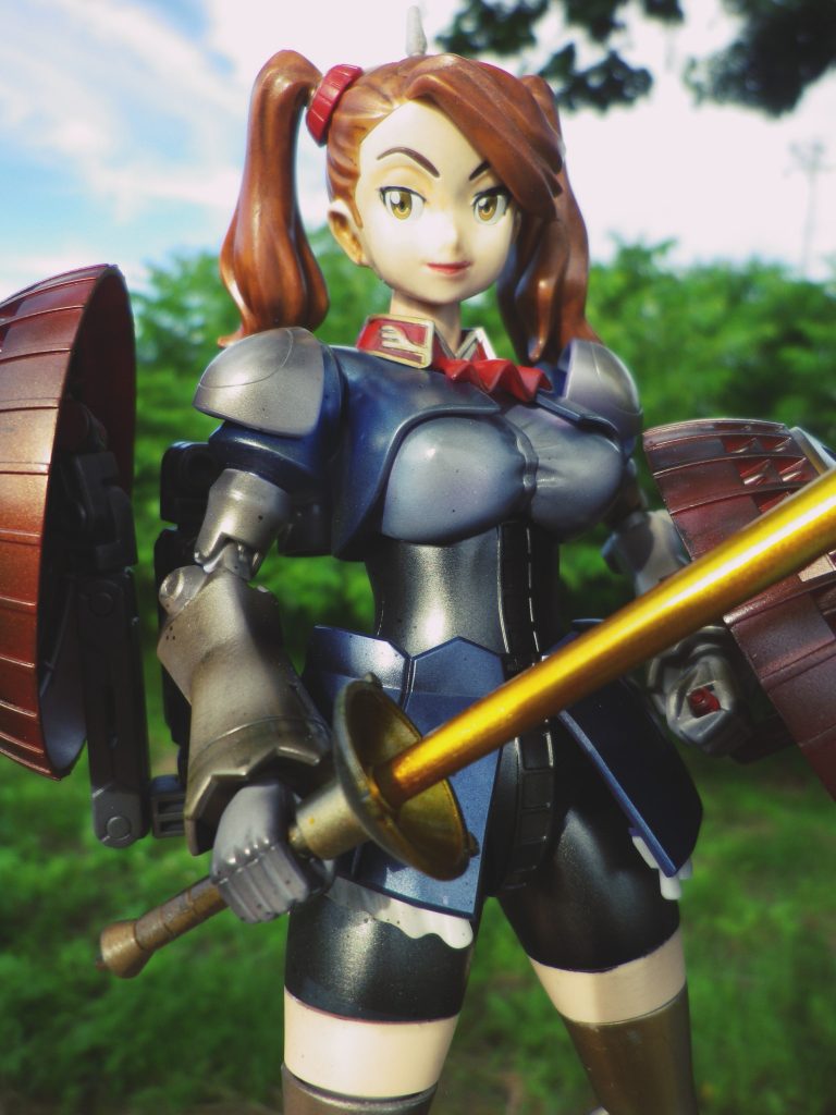 メタリックな装備を装着して完成です。