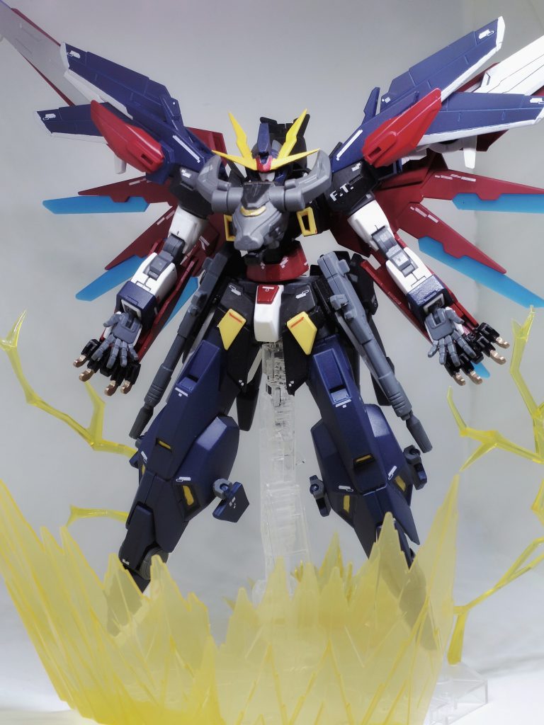 ## 飛翔形態(空間戦闘形態)
バックパックのウイングを展開した状態。AGE-2ブレイヴの戦闘形態で、空間戦闘において高い機動性を発揮する。