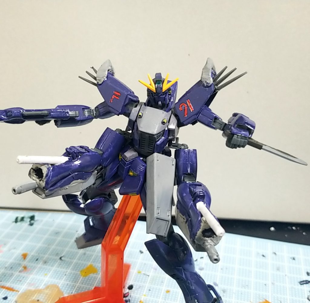 Fトランザム
F91にGNドライブを加えたことにより
トランザム+質量を持った残像を使えるというトンデモ仕様
トランザムとF91のリミッター解除により出力、速度は急激に上昇
さらにMEPEによりトランザム状態の機体がレーダーに複数反応され、まさに「質量を持った瞬間移動」と化す