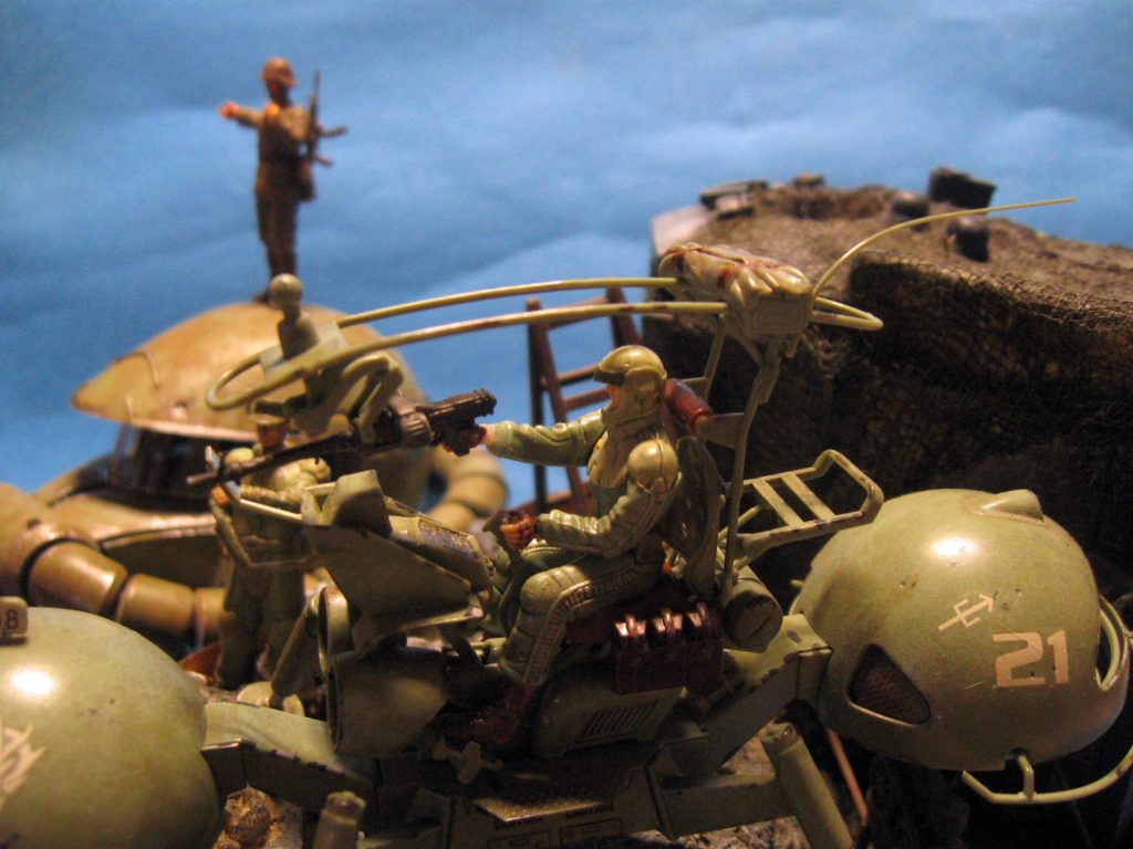 　U.C.ハードグラフ No.1 1/35 ジオン公国軍 機動偵察セット使用なんちゃってジオラマ！–5枚目/制作者：gtarou