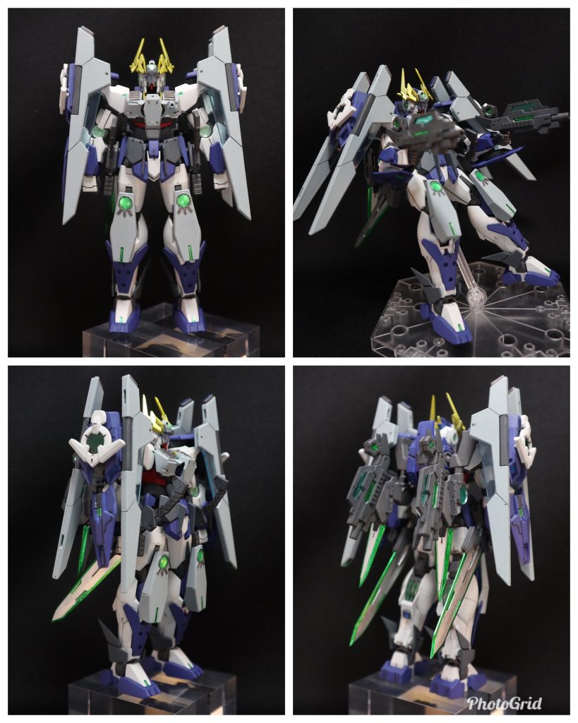 フル装備ガード形態。GNライフルビッド改を両肩バインダーのウイング位置に接続。シールドとして利用。主に近中距離での乱戦時にGNビームライフルを両手に装備して戦う際にこの形態をとる。