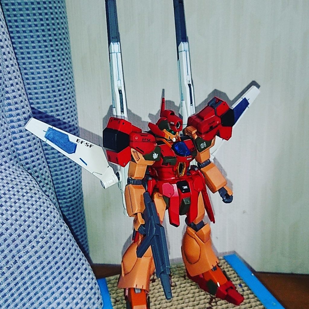 全体的に差し色をすると引き締まりました。