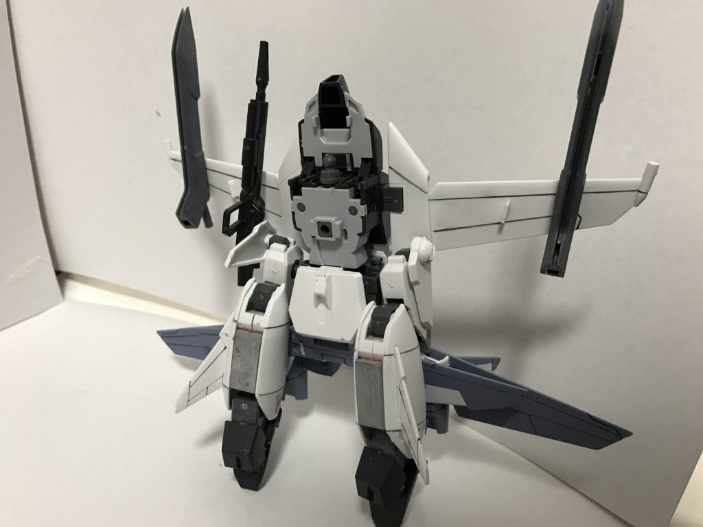 【ドッキング開始】
機首であるシールドを外し、ドッキングする為に機体を上空へと向ける。