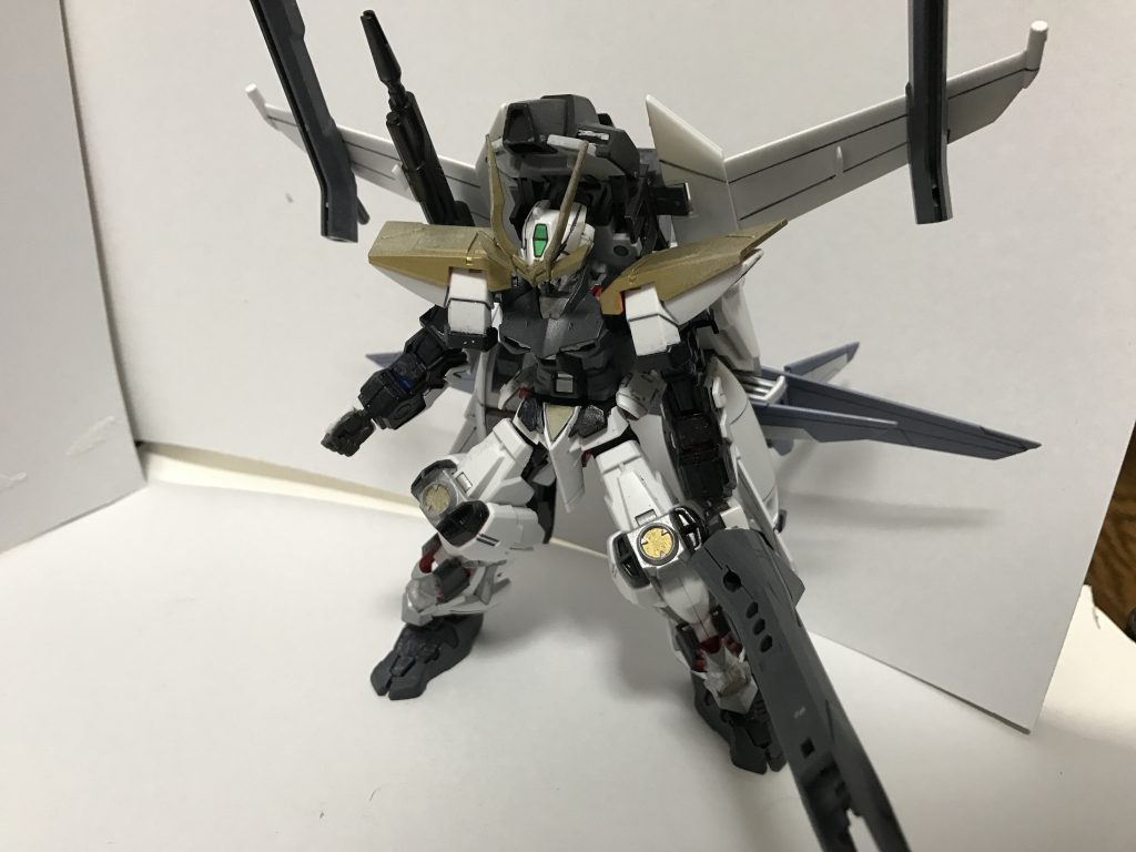 【ドッキング完了】
背後にムラマサを背負うことにより機動性の向上、飛行能力の強化される。