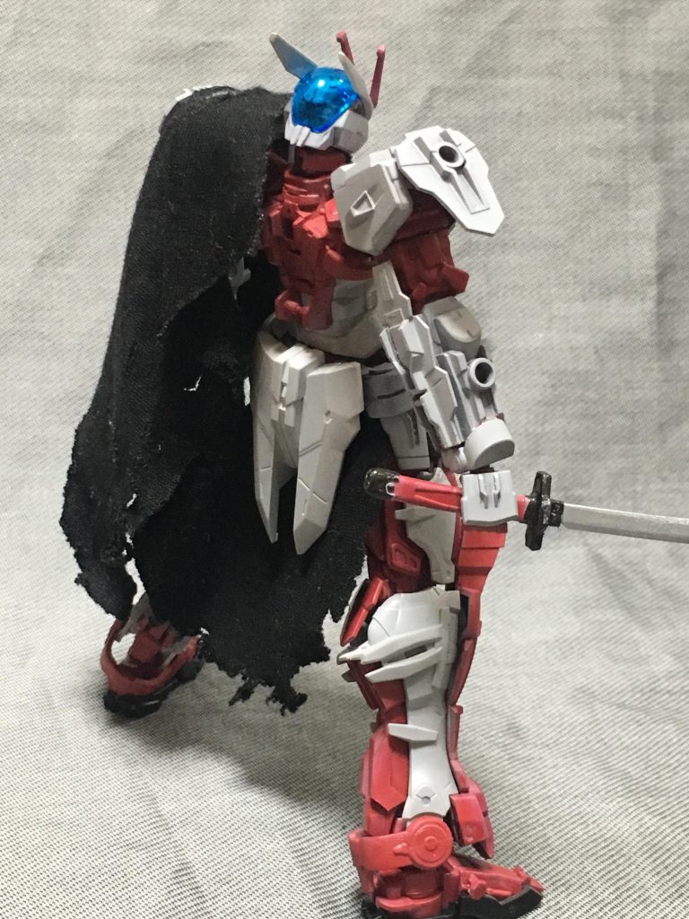 リアビュー
腰回りもABCマントを装備しています
まだナイトロなどの特殊機能などもなくバックパックも無い状態で刀一本の武装
流石にダウングレードし過ぎましたかな?