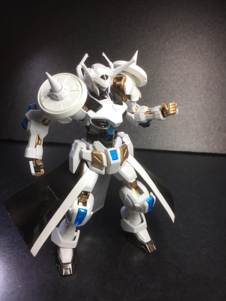 必殺技　ブラックホールフィニッシュ
機体の有効視界領域に自由にブラックホールを生成する技。実際には機体がＧＢＮ内の物理演算の一項目である重力制御から隔離されるというバグに近い必殺技である。これを利用して高速移動、ブラックホールの生成などを行うことが可能になっている。敵機をブラックホールに落とし込んだまま重力制御を解除してブラックホールを蒸発させてしまうなどの芸当も可能。それだけではなく、自身の徒手空拳の重力制御を変更してしまえば一撃の威力は50倍にも跳ね上がる。