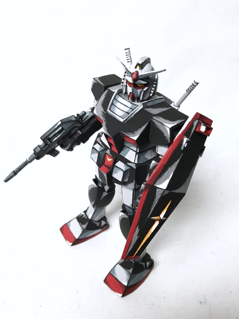1/144 プロトタイプガンダム 旧キット イラスト風–5枚目/制作者：@j_gunaka