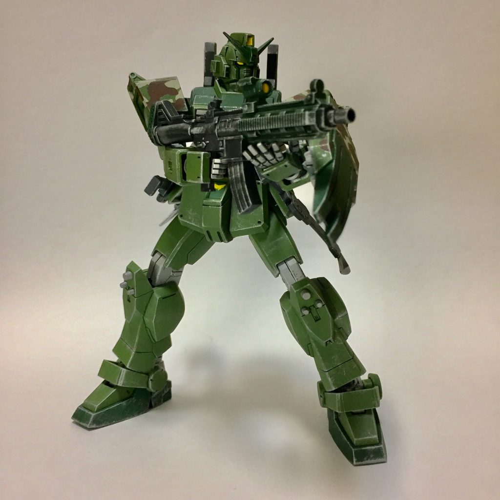 ライフルはMSGのアサルトライフルを使用しています。
ドライブラシがもう少し上手くなりたい。