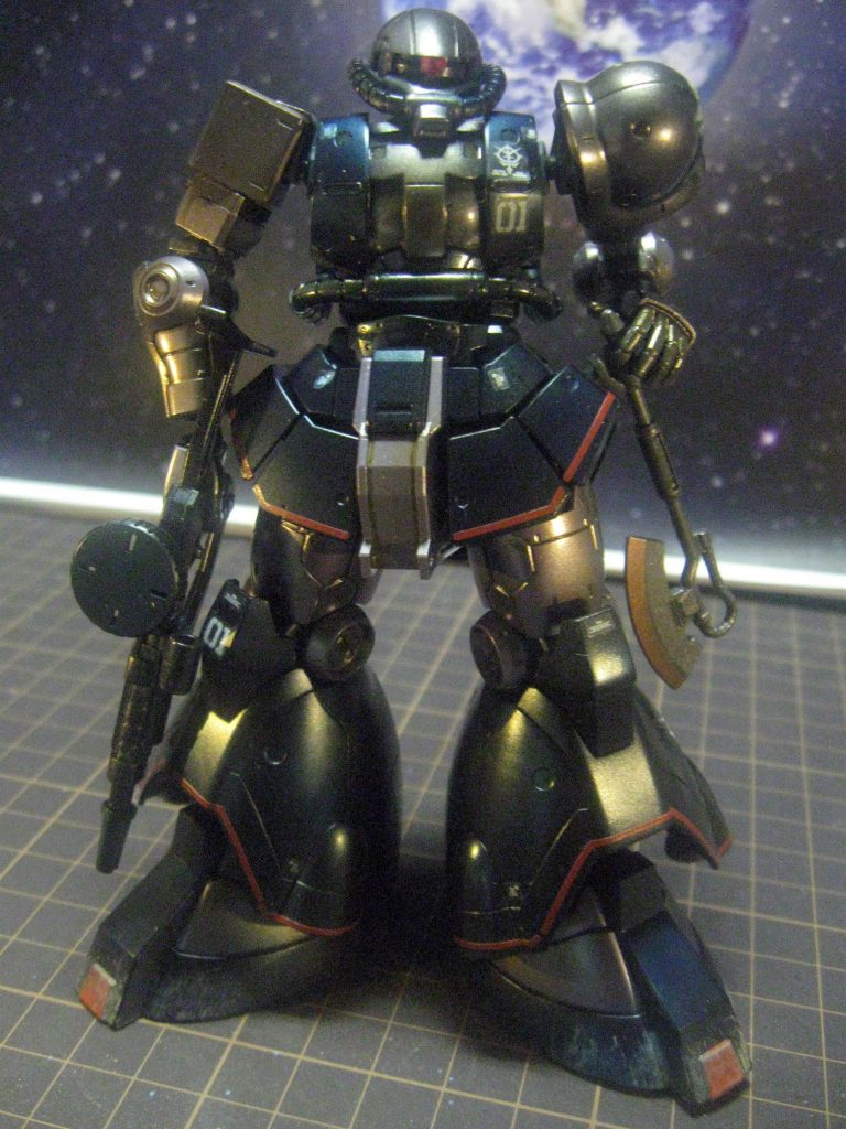 アイナさんの高機動試験型ザク！グロスとメタリック仕上げのコラボのハーモニー？（笑）–4枚目/制作者：gtarou