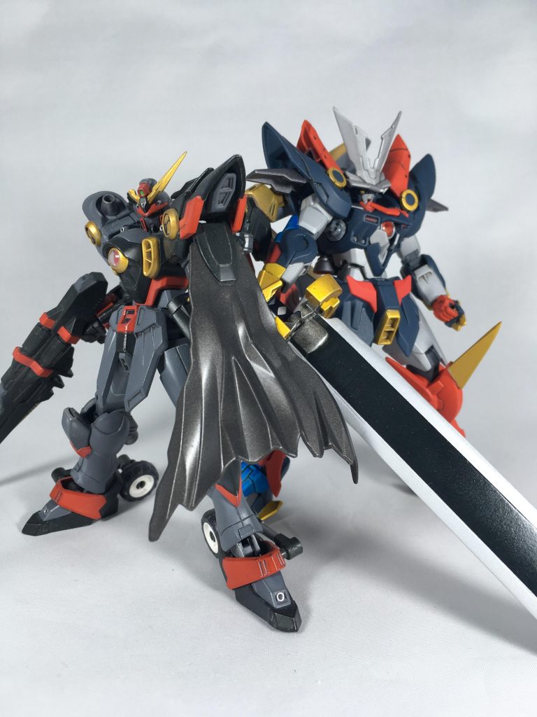 過去作とのツーショット（Wガンダムトロンベ）