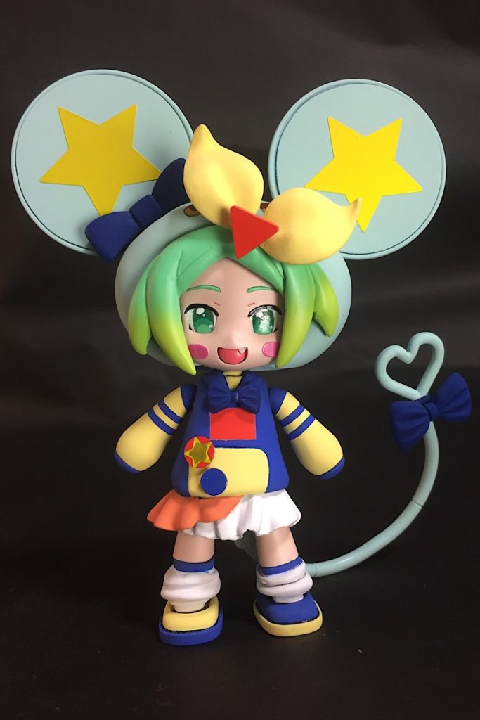 きゃらっがいのフミナちゃんを改造し、アイドルタイムプリパラに登場する虹色にのちゃん風にしました