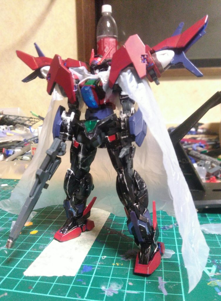 そしてマントはクロボンX1-改のマントを参考に制作(横に写っててすみません)