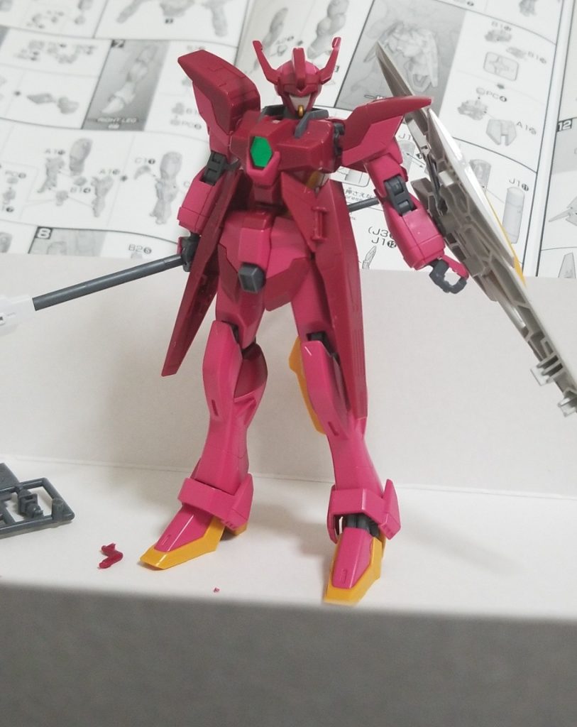 ベースキットは当然ながらインパルスガンダムランシエ
そもそもランシエ自体が超かっこよかったのであまり変更させずに干渉したサイドアーマーややたらでかいシールドを変更してみた