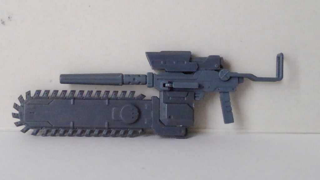 バレルはビルドブースターＭｋ－Ⅱのビームライフル、スコープとチェーンソーはコトブキヤのＭＳＧから流用