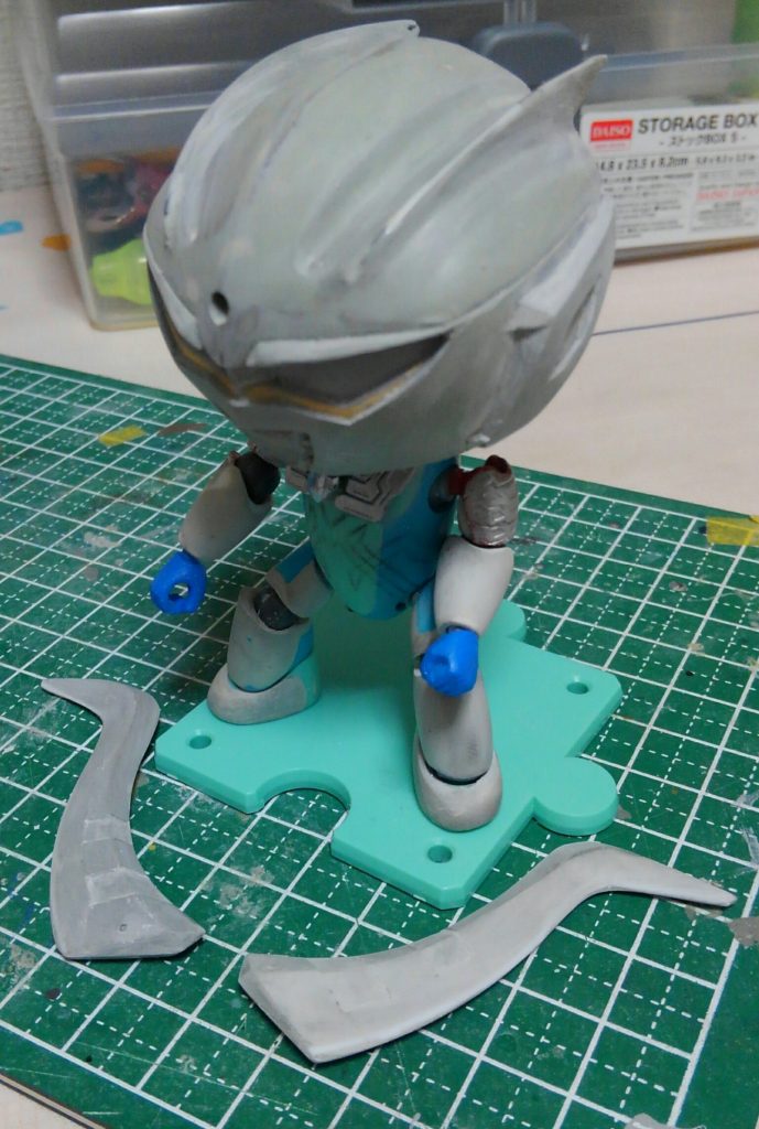 大体形ができた所だ。
この後のキズ埋めはホントにしんどかったぜ。