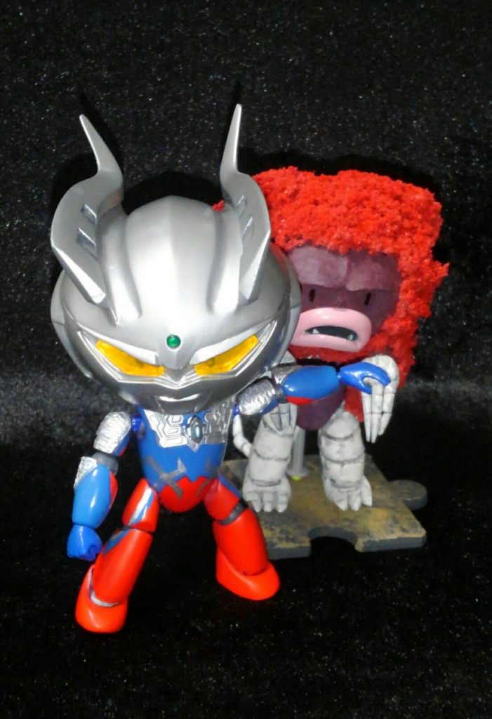 ピグモンッガイ、アブねぇから下がってな。(ウルトラ怪獣プチッガイシリーズと組み合わせると楽しさ倍増だぜ)