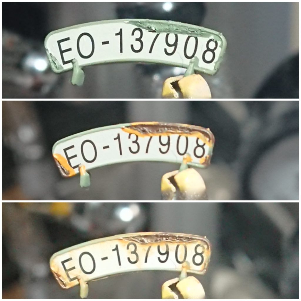 錆びはアラーキーさんのダイレクトカットで行いました。