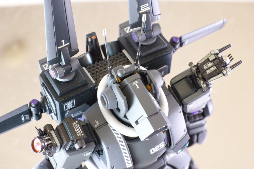 上から見たときのディテールなど。