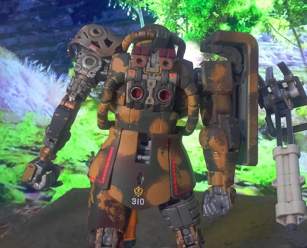 1年戦争　東南アジア戦線　ジオン軍　最前線基地　ザク改修中・・・–6枚目/制作者：sora