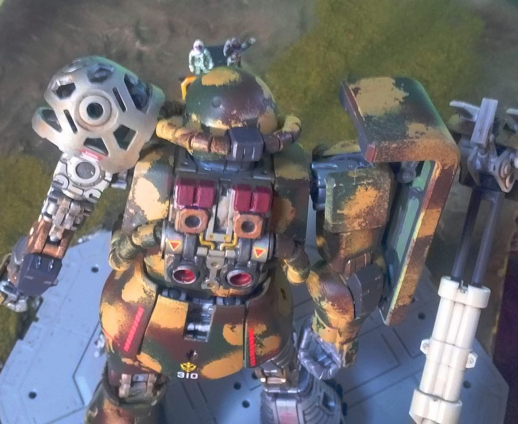 1年戦争　東南アジア戦線　ジオン軍　最前線基地　ザク改修中・・・–5枚目/制作者：sora