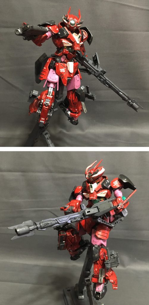 さらに、オプションとして長距離支援オプション「500mm超高インパルス砲「アグニ改」」が用意されている。腰のオプションパックに装備する際、専用のエネルギータンクも装着される。(320mmではないのは改造により口径が大きくなったため)