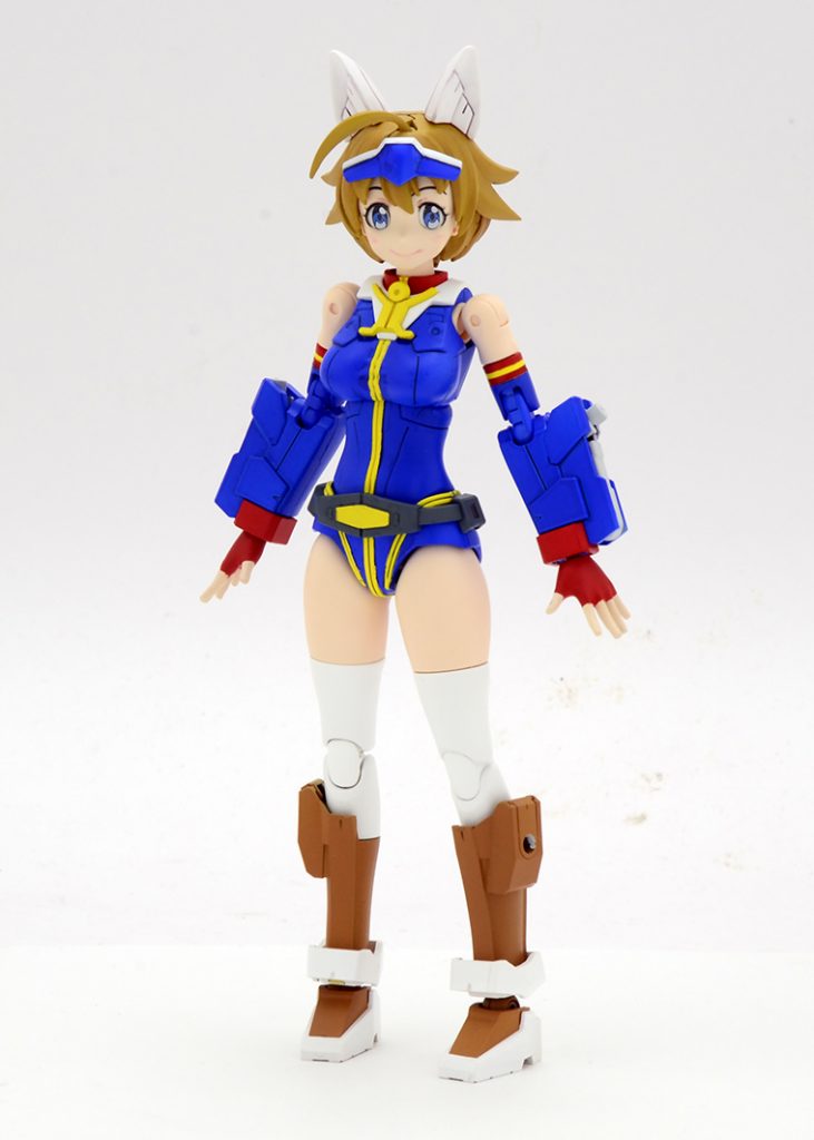 アーマー類を付けていない方がレースクイーンぽいです。