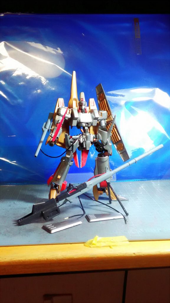 腰部前面装甲の加工前の全パーツ写真