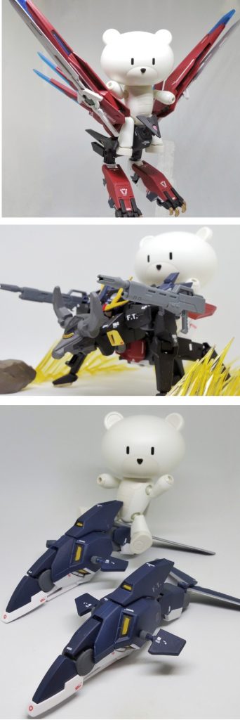 なんと、ブレイヴユニットには、プチッガイが乗ることができるんです！

ただ乗せてるだけなんですけどね…
サポートメカっぽさが出て良いですよね？？？

特にイルカに乗ったプチッガイ！！
かわいくないですか～(*´ω｀*)♪