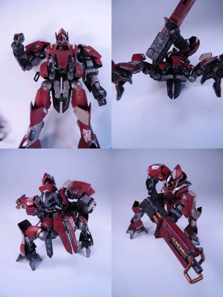 ＝＝＝＝＝＝＝＝＝＝＝＝
［閑休］股関節には後述の変形のためにパンタグラフ状のフレームを仕込んでおり、
腰を落としたポーズがやたらキマります
＝＝＝＝＝＝＝＝＝＝＝＝