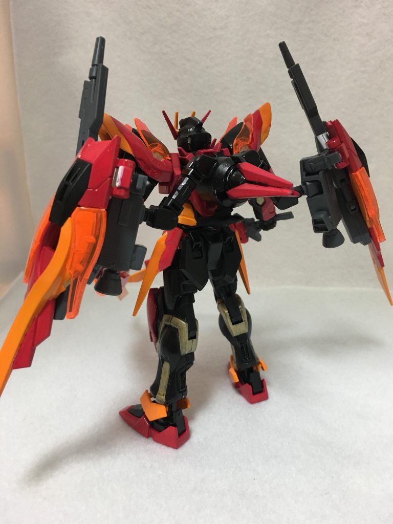 後ろはトランザムブースターにゼロ炎のパーツ追加