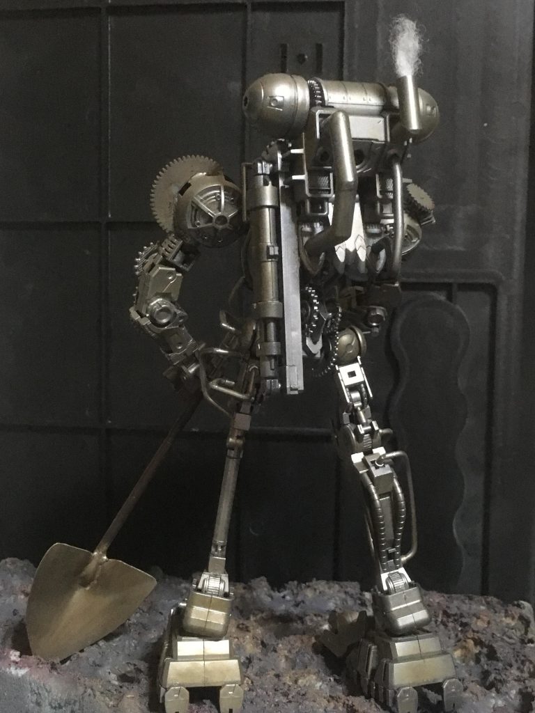 後ろに背負っているのが蒸気機関です。