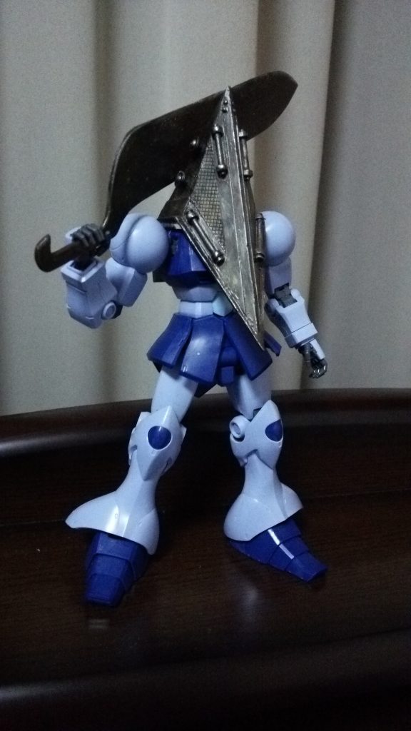 MGギャンに装着。プロポーションがマッシブでイイですね♪