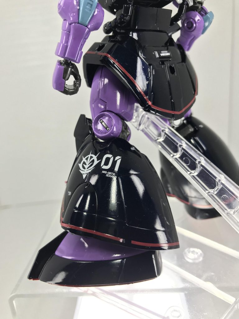 HG 高機動試作型ザク 光沢偏光メタリック塗装 〜ロールアウト仕様 〜黒偏光仕上げ〜–4枚目/制作者：モルガナ