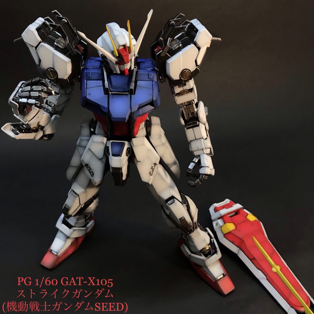 PG 1/60 GAT-X105 ストライクガンダム (機動戦士ガンダムSEED)–4枚目/制作者：taropapa1403