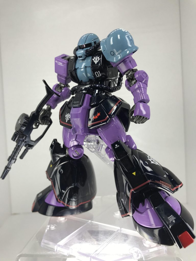 HG 高機動試作型ザク 光沢偏光メタリック塗装 〜ロールアウト仕様 〜黒偏光仕上げ〜–8枚目/制作者：モルガナ