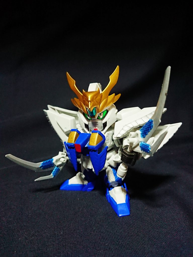 司馬昭クスィーガンダム
司馬懿の次男でG記の最終章 黙示録を信奉する神官。
二刀の白鵬文と連結した白鵬双戟が武器。