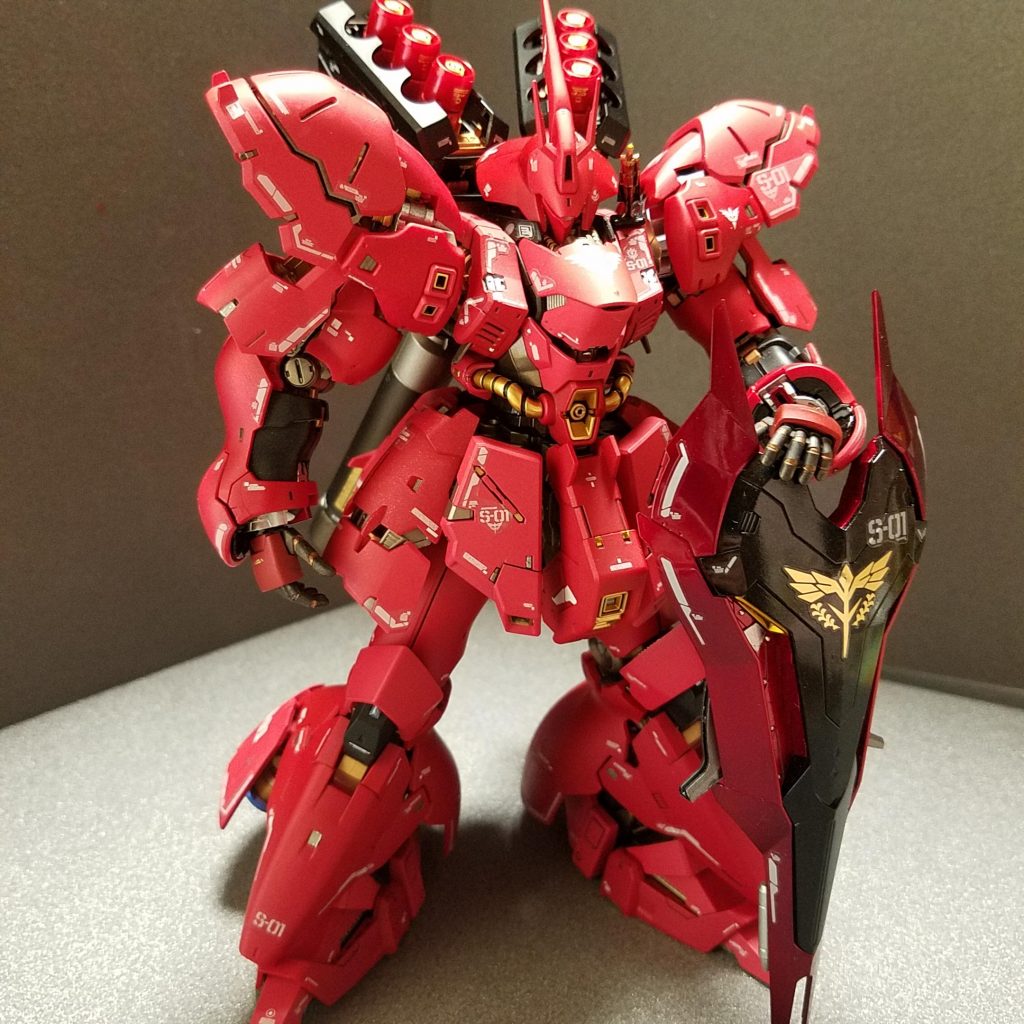 シールドはクリア塗装にしました。