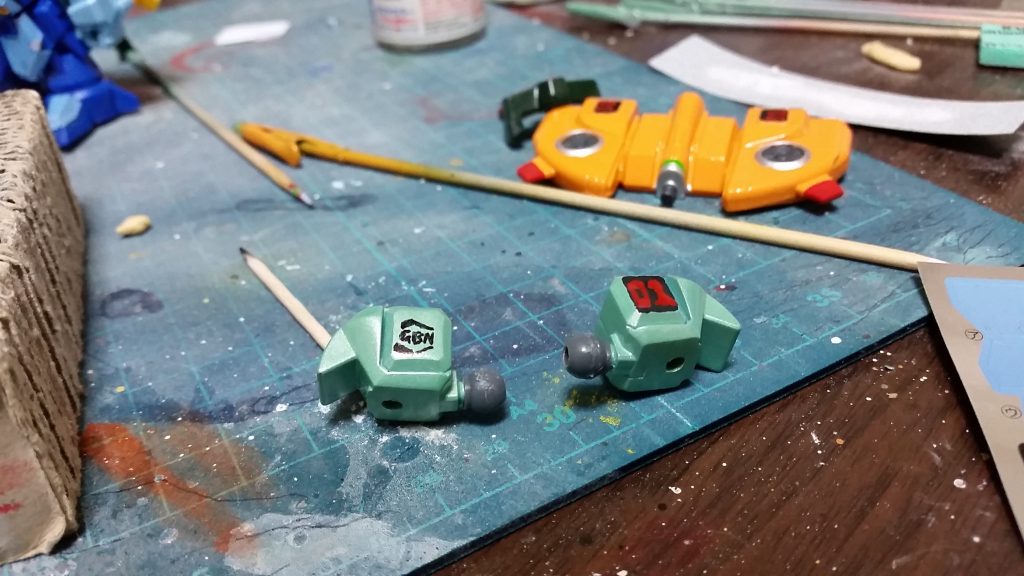 GBNのマークやナンバーは手書きしました。