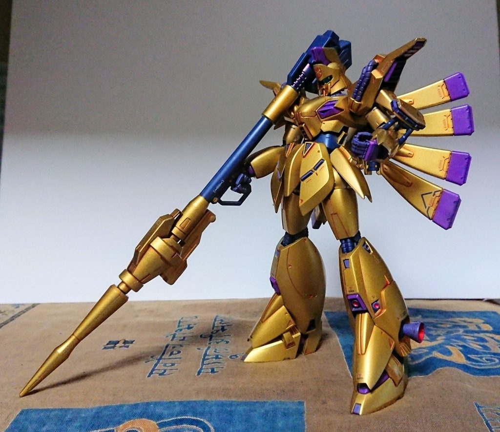 ビームバズーカに、鉄血ランスをちょい足ししてオリジナル武装。

ジュリアン先輩の、M91に触発されて作ってみました。F91系は、ランスを持たせると映えますね。w