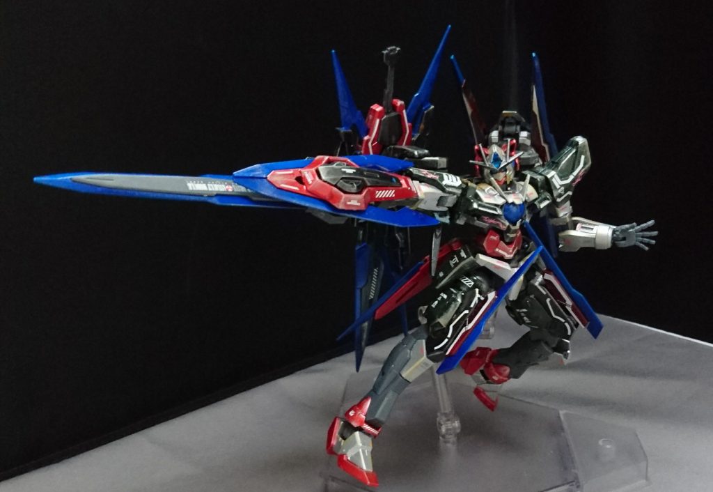 GNソード改
エクシアリペアのGNソード改にシアクアンタのパーツを着けてみました