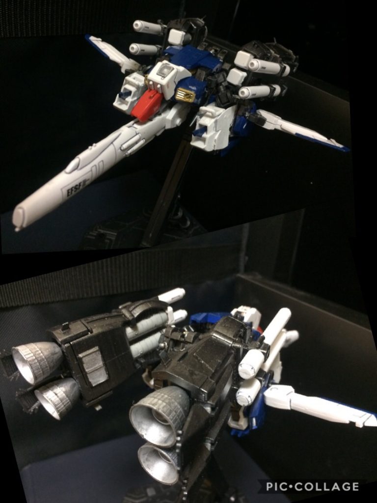 ●Gアタッカー 
Aパーツから構成される。上半身。 
大型バックパックに換装している為、機体が長くなる。
機首4連装80mmバルカンとビームカノン4門搭載。高機動すぎる攻撃機。 
大型のバックパックで出力が高すぎて制御困難。出力オーバーで対Gショックスーツが必須。大型のバックパックが付く為、見た目も内容も機体バランスは悪くなり、旋回性能が低下してしまう。