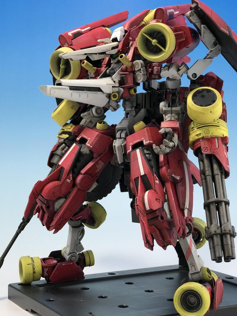 引いて見るとこんな感じ。
そのまんまつくろうとすると「アークじゃない」所が気になっちゃうので、いっそのこととアレンジしまくった結果、
もはや別物くらいになっちゃってます。