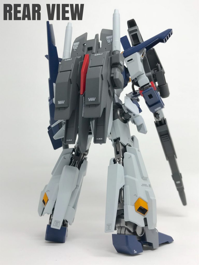 リアビューです。
バックパックはビルダーズパーツを
加工して付けてみました。